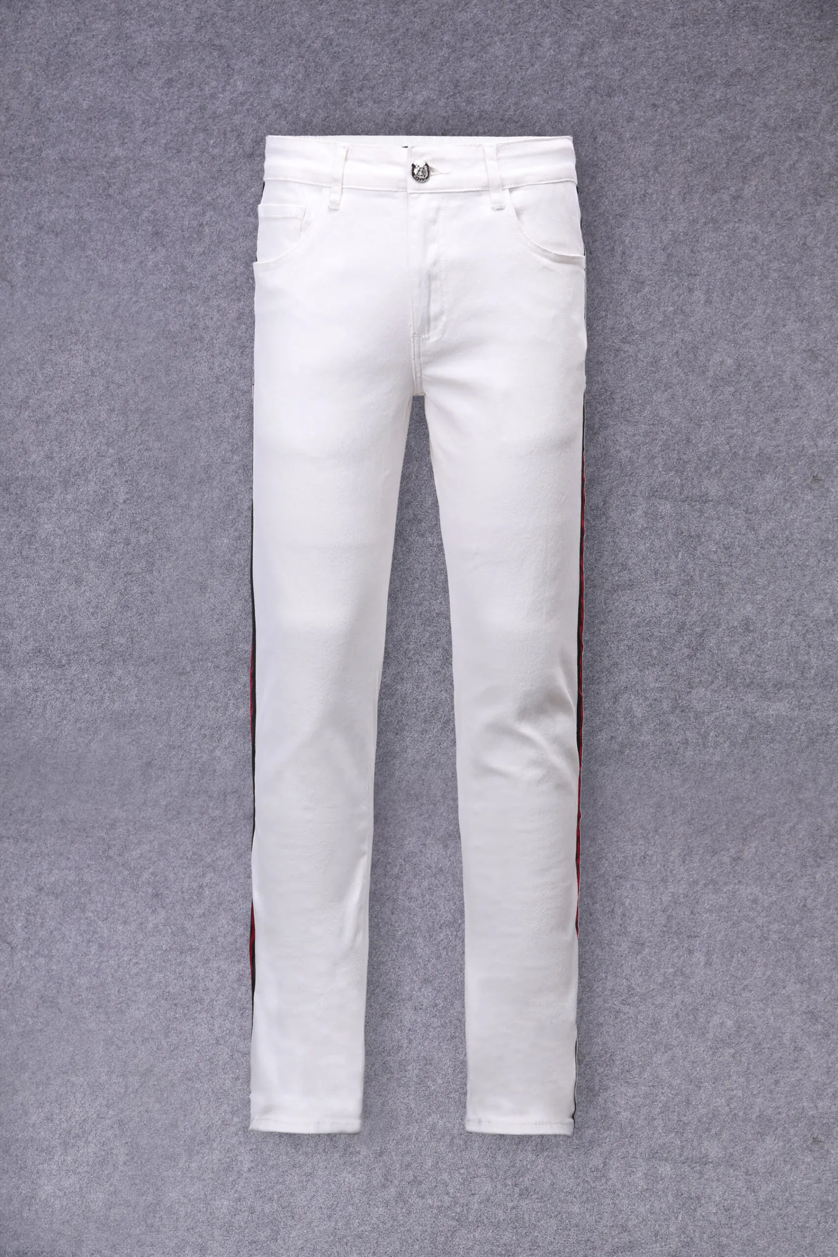 Slim-fit Jeans White Stripe