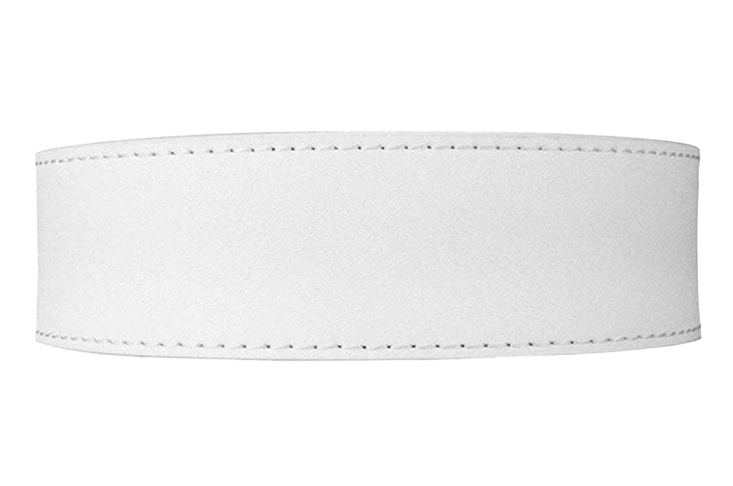 Smooth White Leather Dress Strap