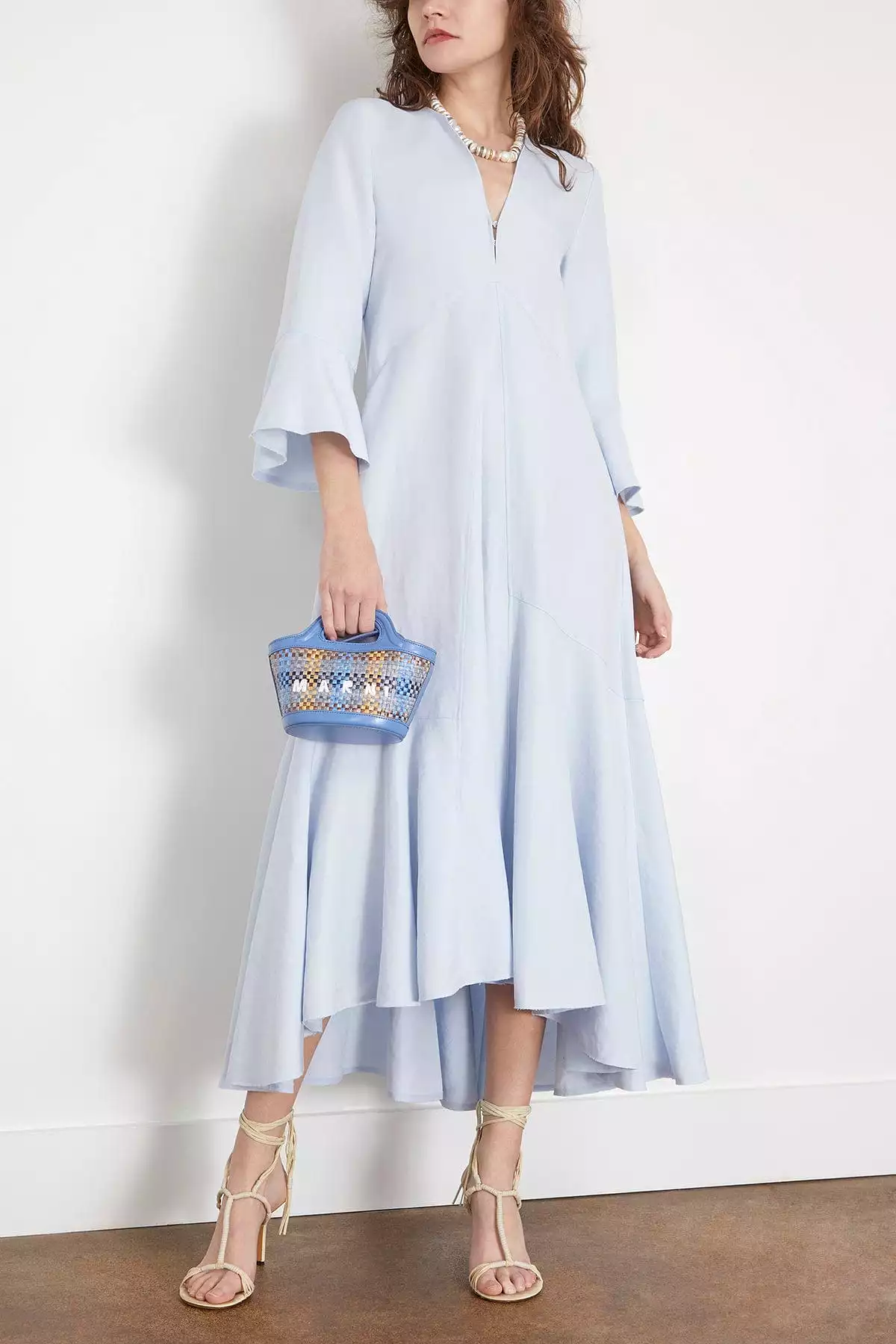 Soft Blue Summer Cruise Dress