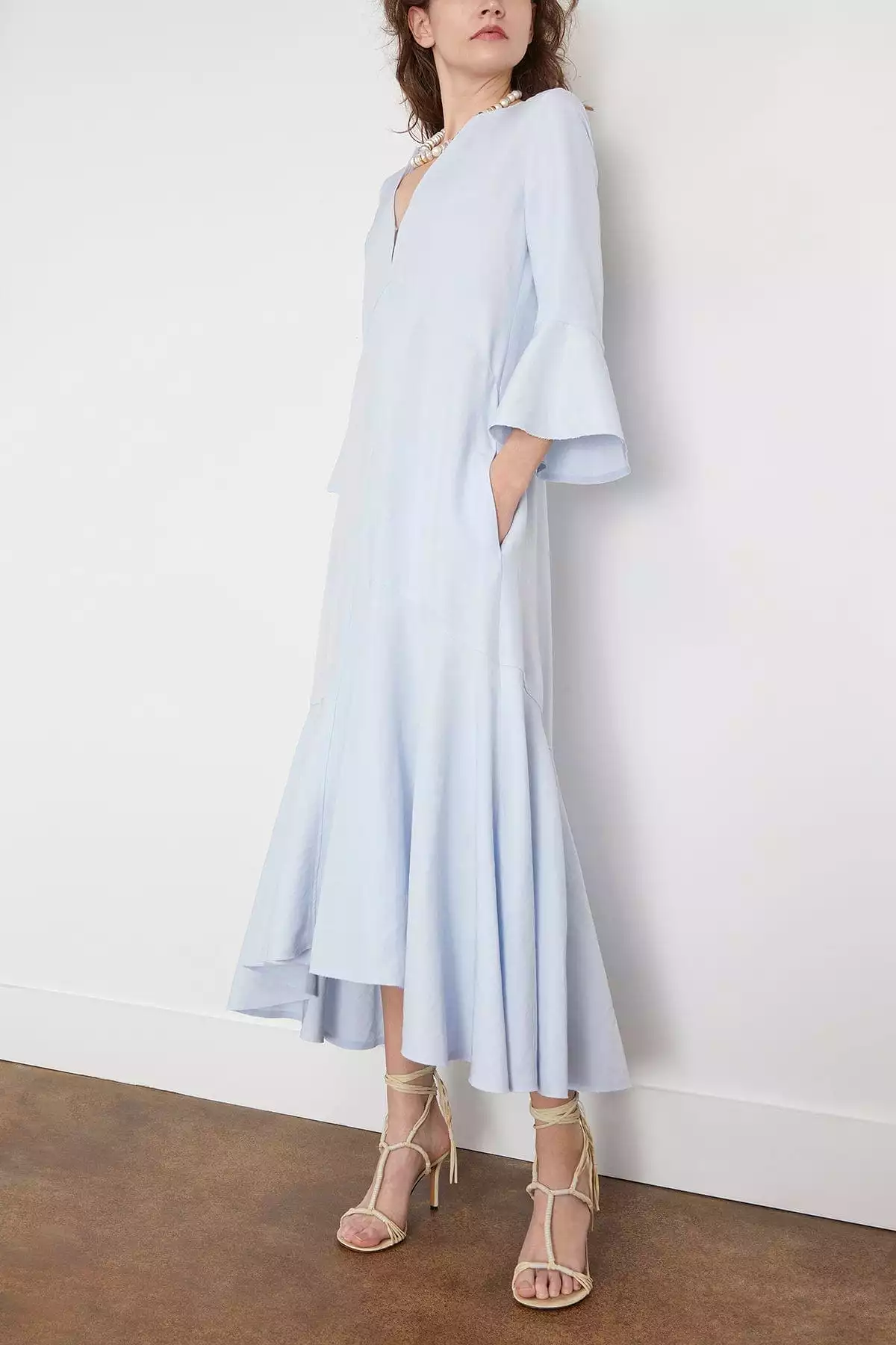 Soft Blue Summer Cruise Dress