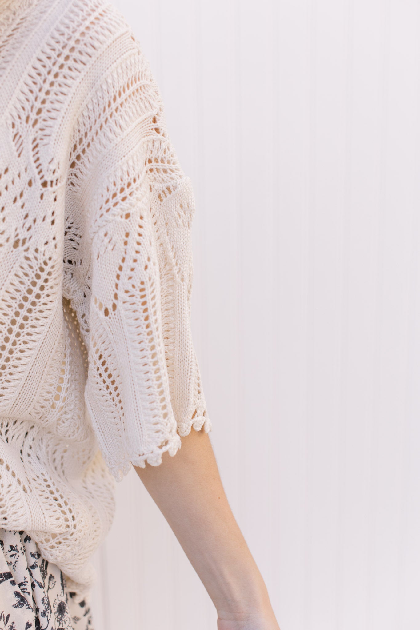 Spring Cream Sweater - Spring Sweater, Cream Color