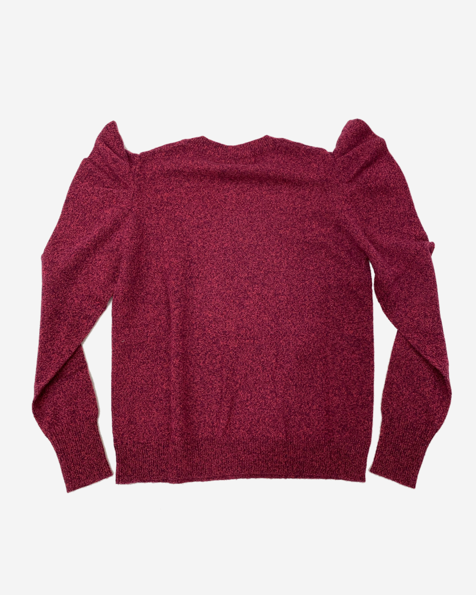 squared shoulder cashmere sweater