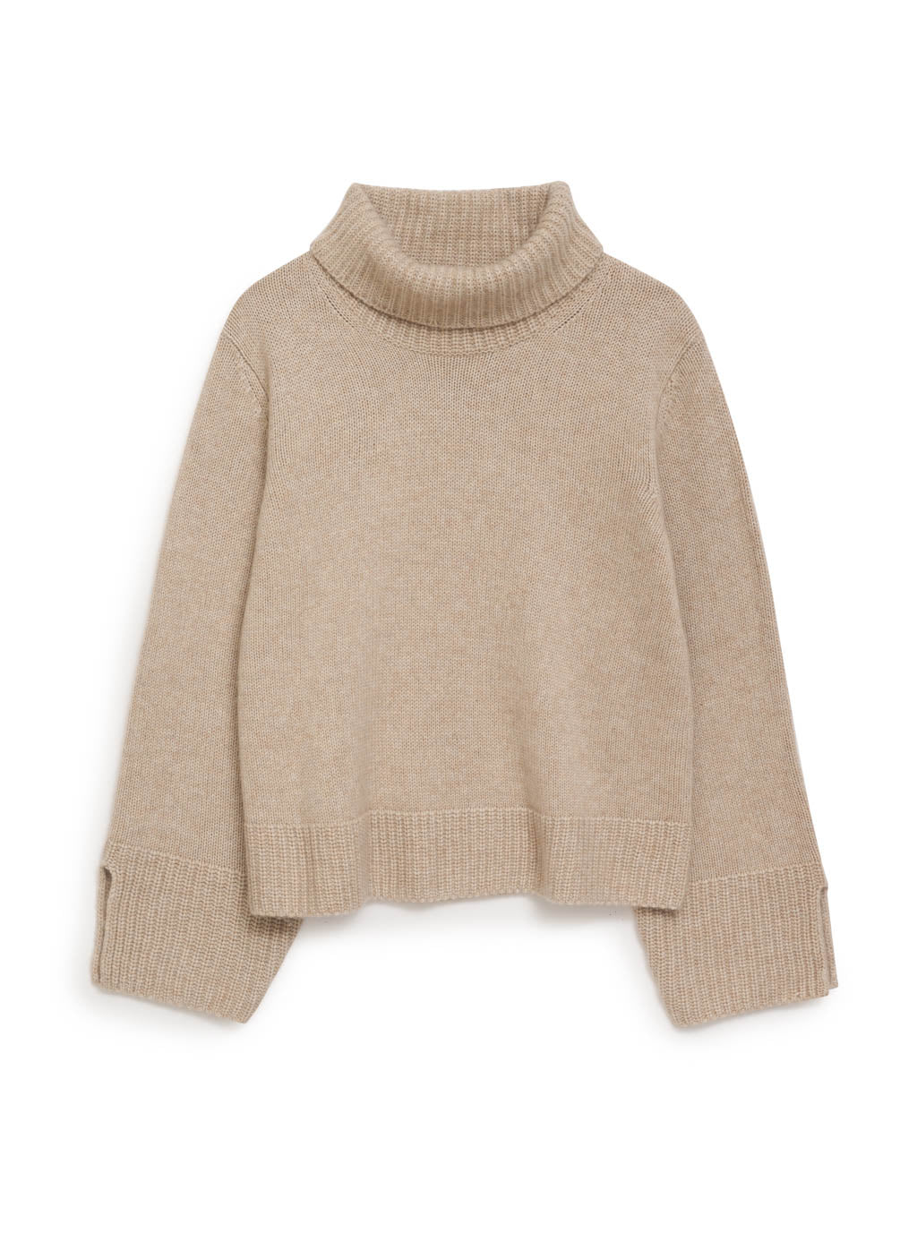 Stateside Cashmere Turtleneck Sweater - Camel