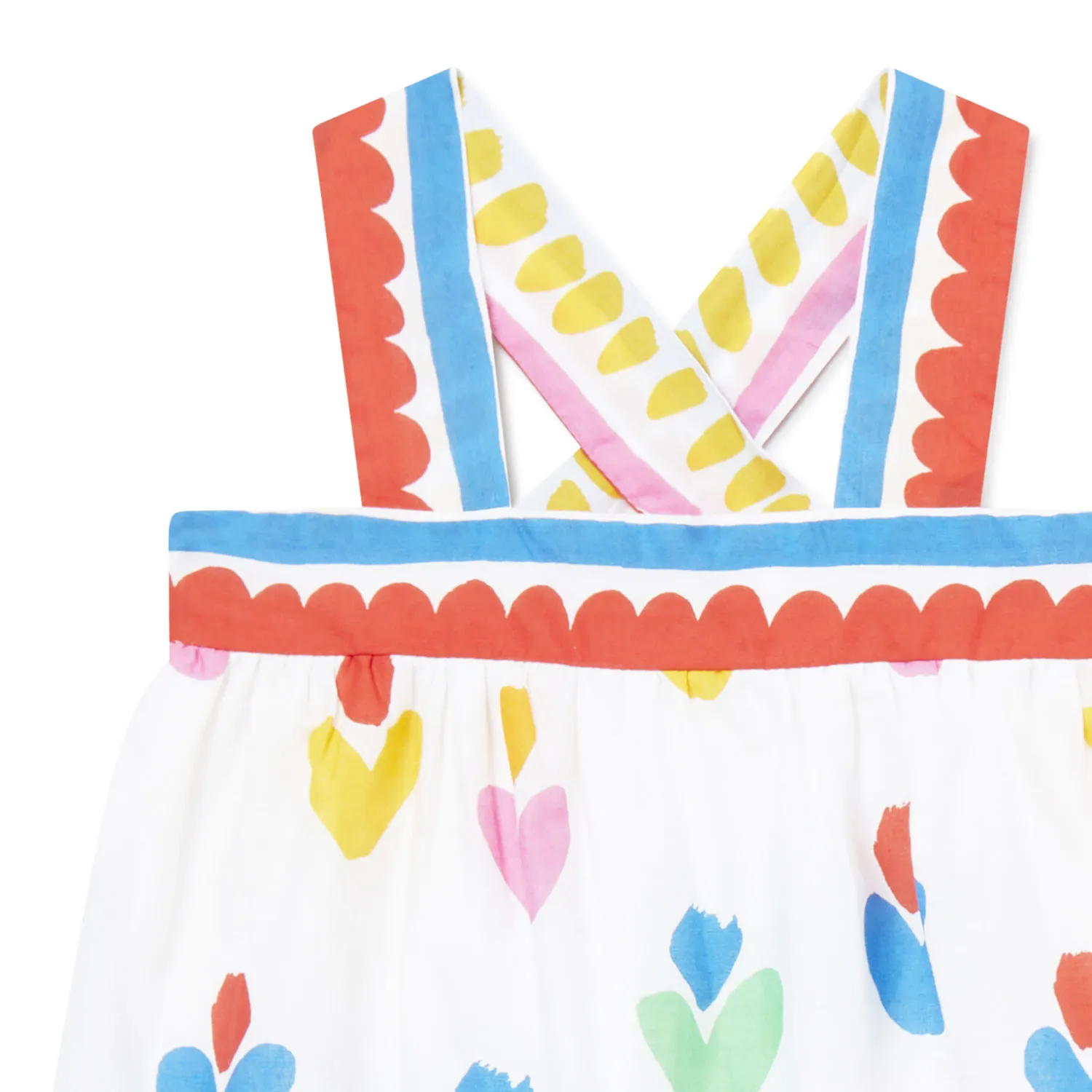 Baby Girl's White and Multicolored Dress by Stella McCartney