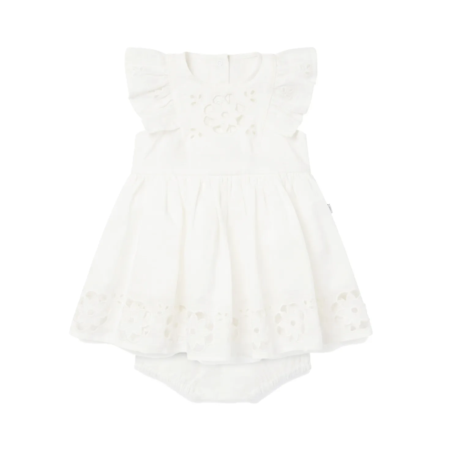 Stella Mccartney White Ramia Dress Dump Girls Baby