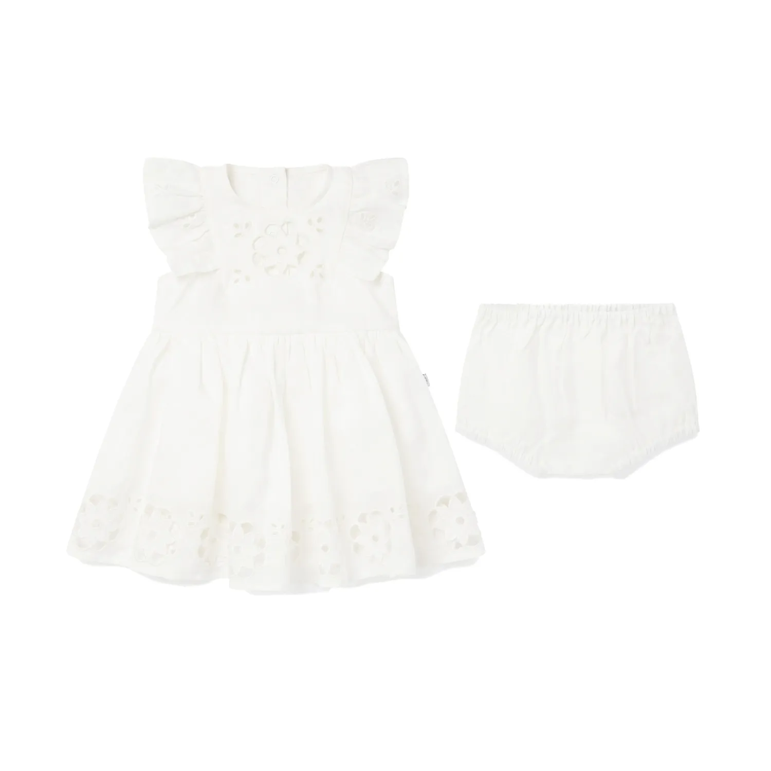 Stella Mccartney White Ramia Dress Dump Girls Baby