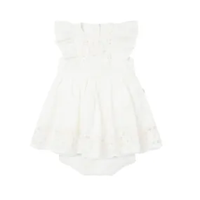 Stella Mccartney White Ramia Dress Dump Girls Baby