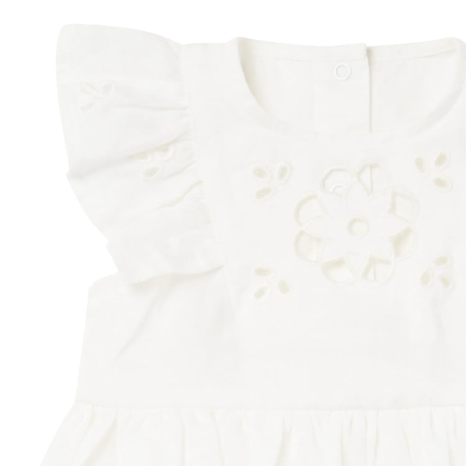 Stella Mccartney White Ramia Dress Dump Girls Baby