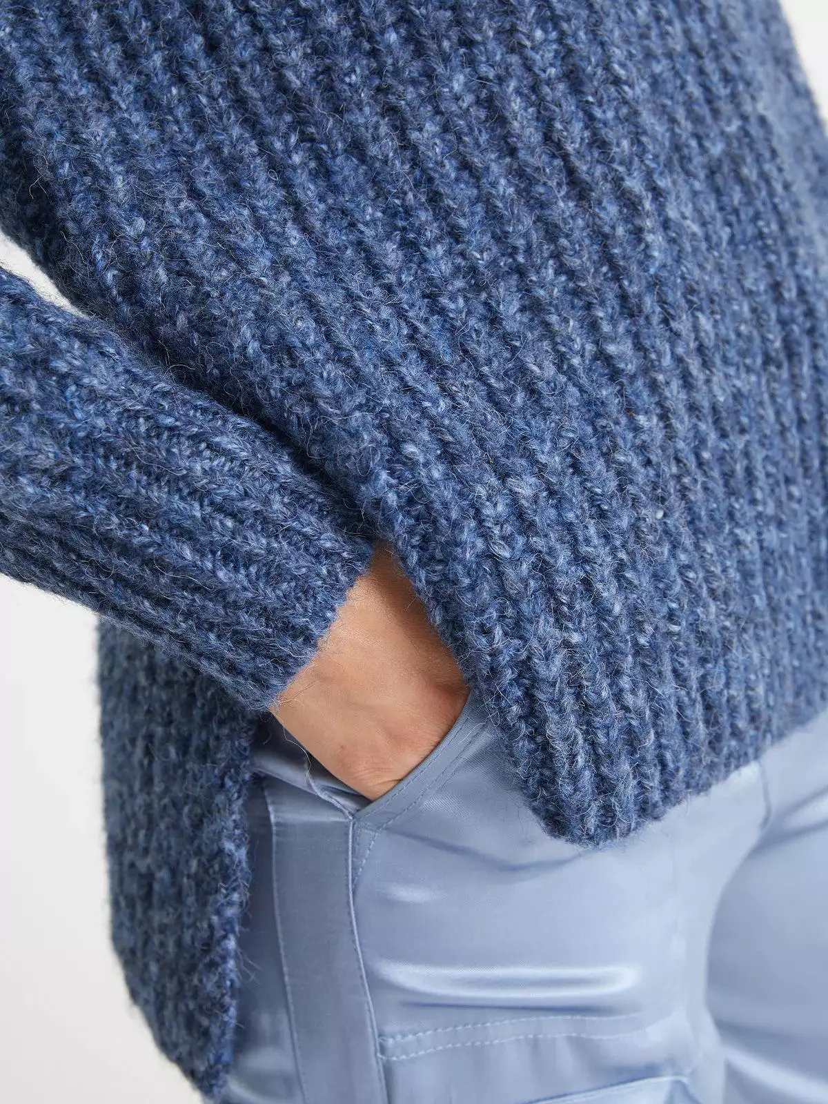 Stella Shaker Turtleneck Sweater indigo