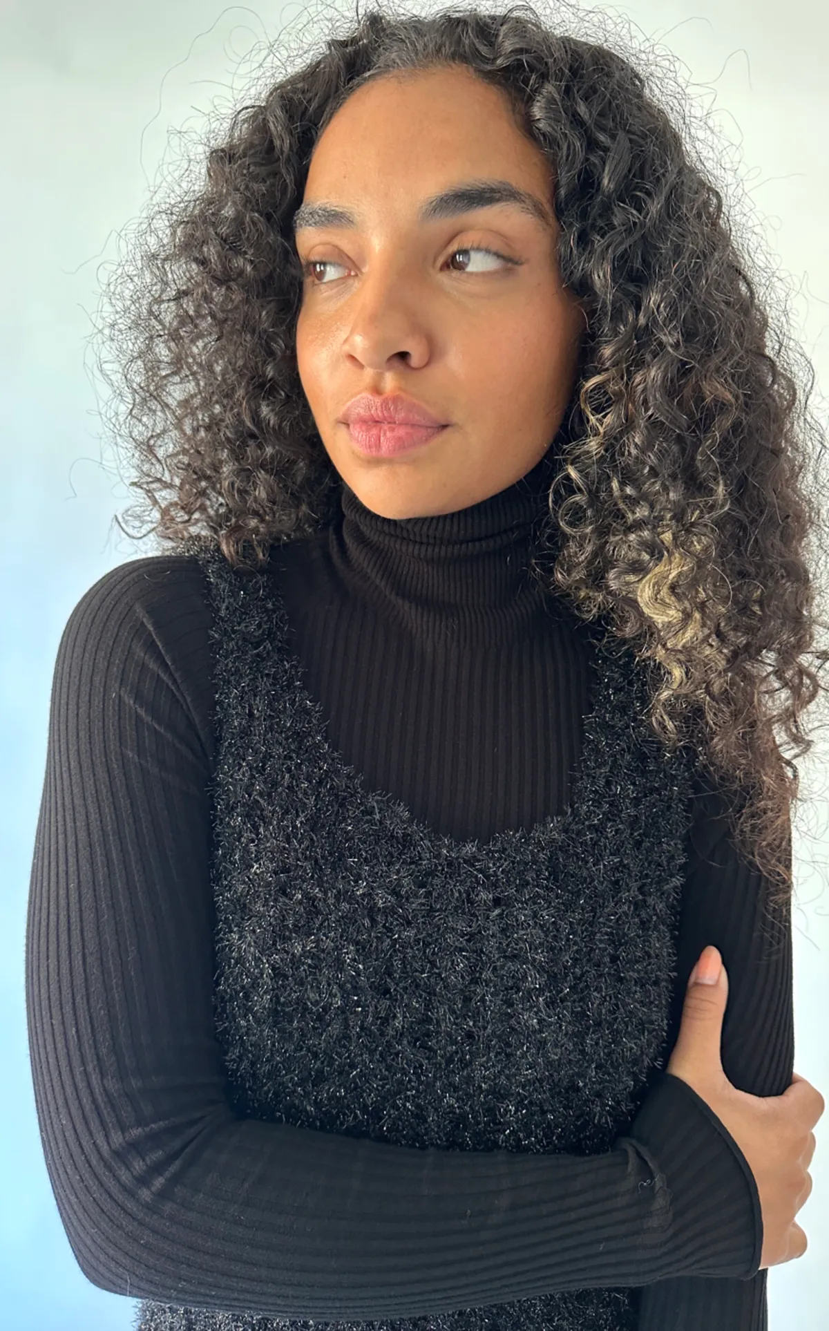 Black Strada Turtleneck Sweater