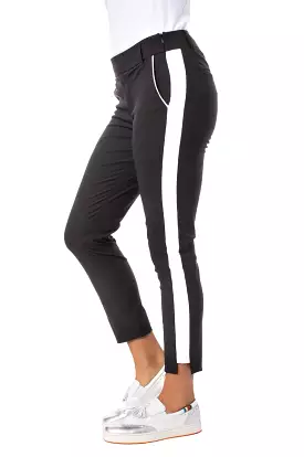 Stretch Ankle Pant - Black/White | Shop Now