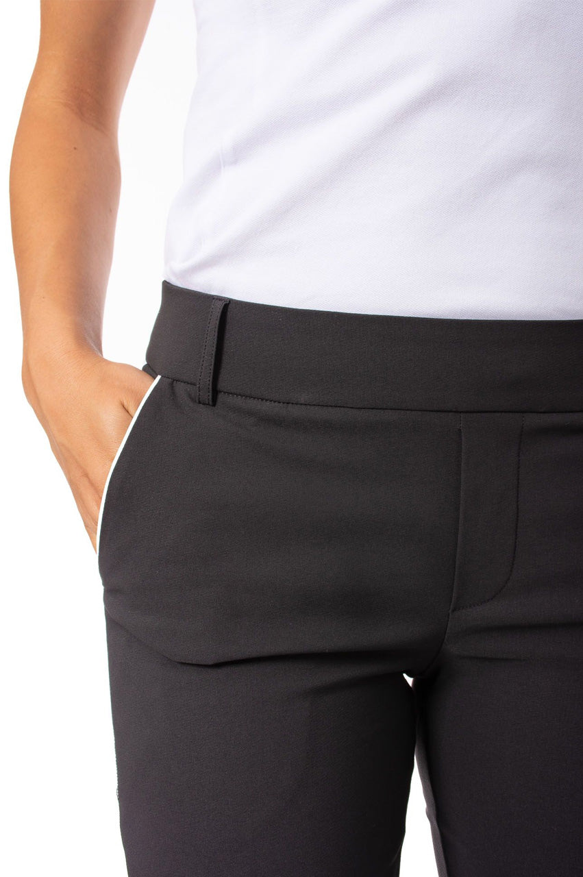 Stretch Ankle Pant - Black/White | Shop Now