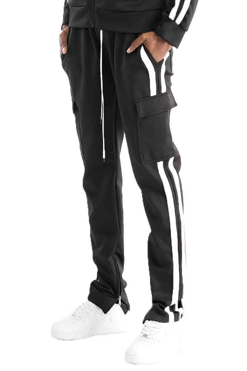 Stripe Cargo Track Pants