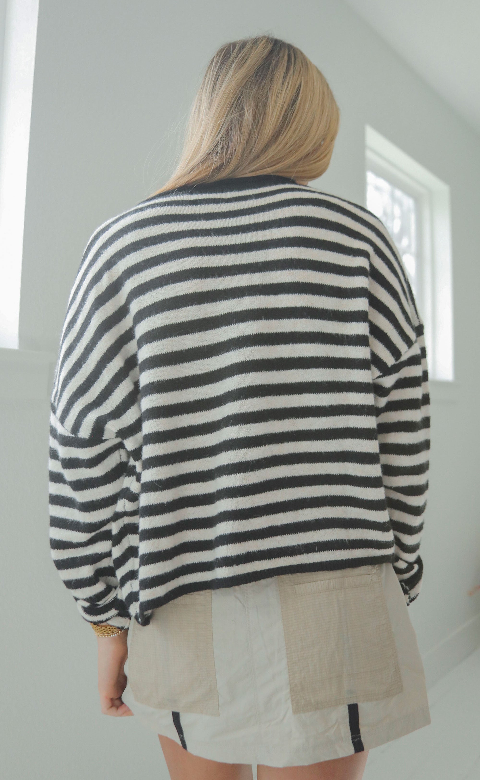 Stripe Heartbeat Cardigan