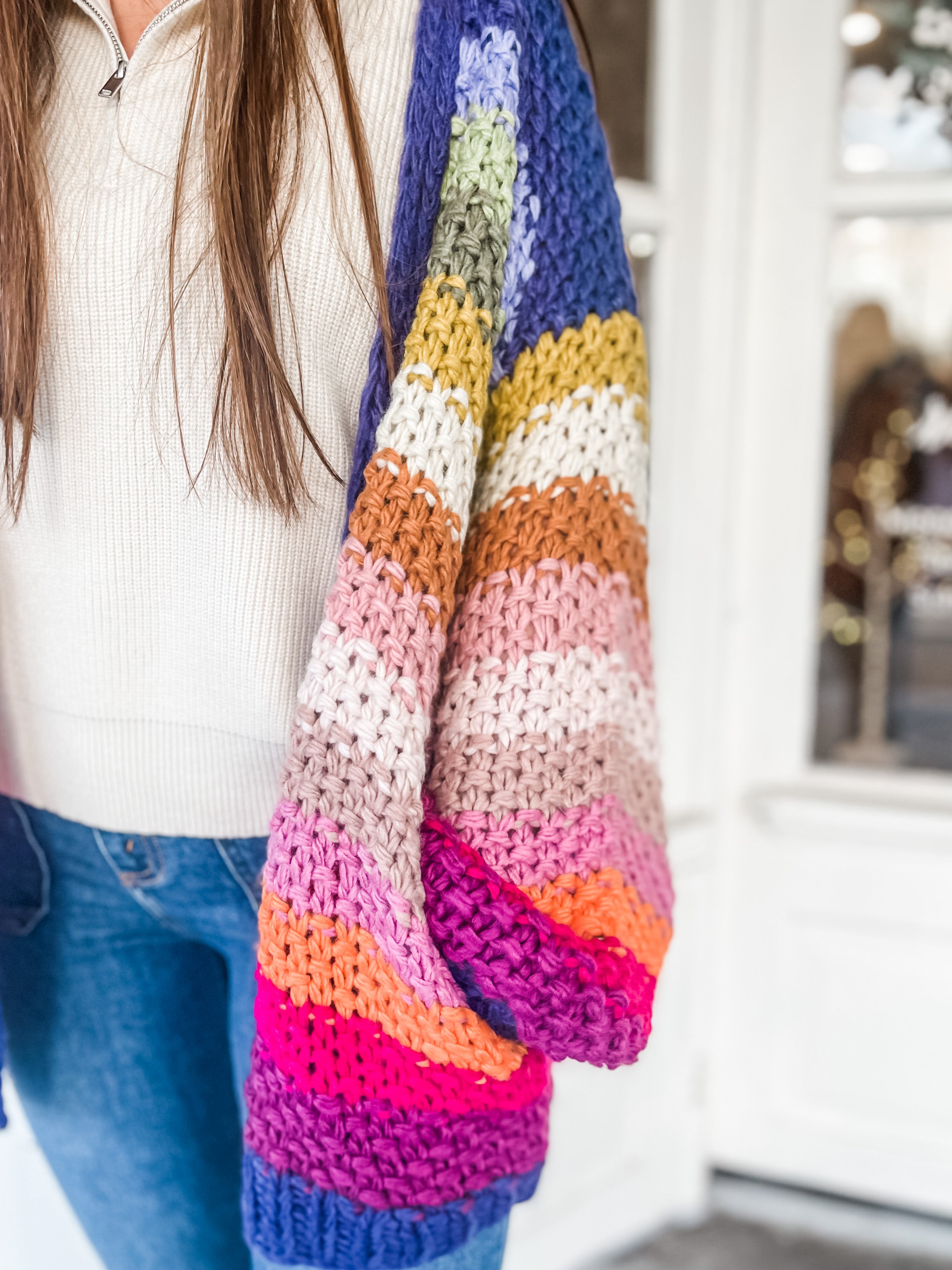 Striped Cardigan for a Groovy Vibe