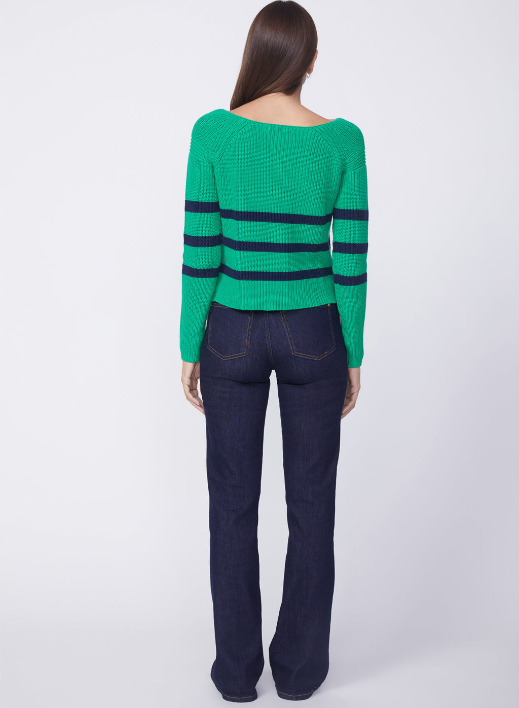 Striped Raglan Sweater, Irish Crush - Buy Now - Limited Stock