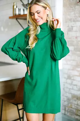 Stylish Kelly Green Sweater Dress - Perfect for Any Occasion