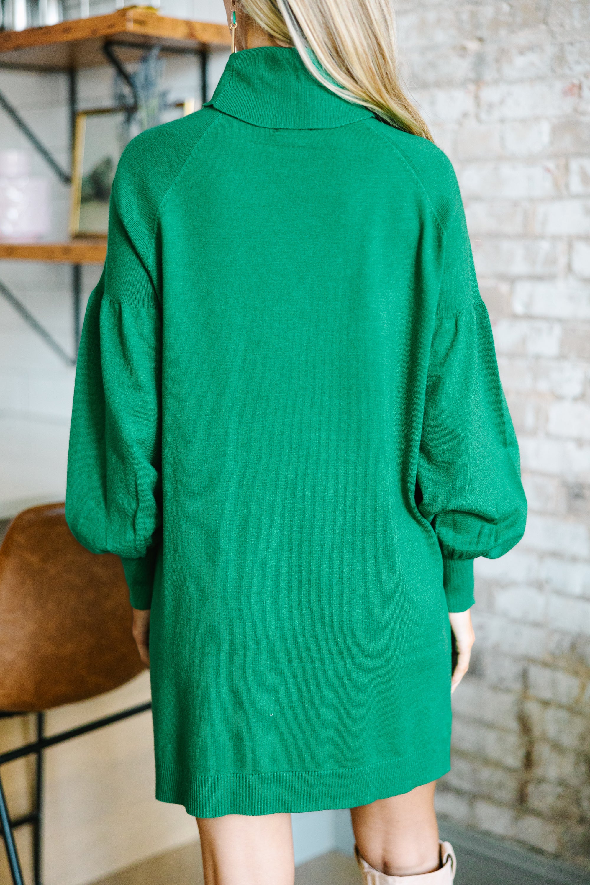 Stylish Kelly Green Sweater Dress - Perfect for Any Occasion