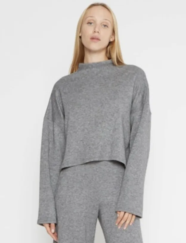 Sweater Knit Funnel Neck Top Result: Cozy Style