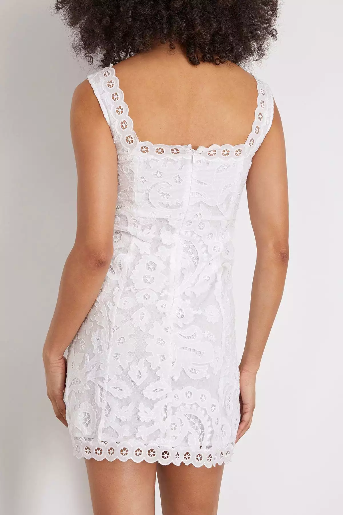 Tank Dress in Cream for Embroidery