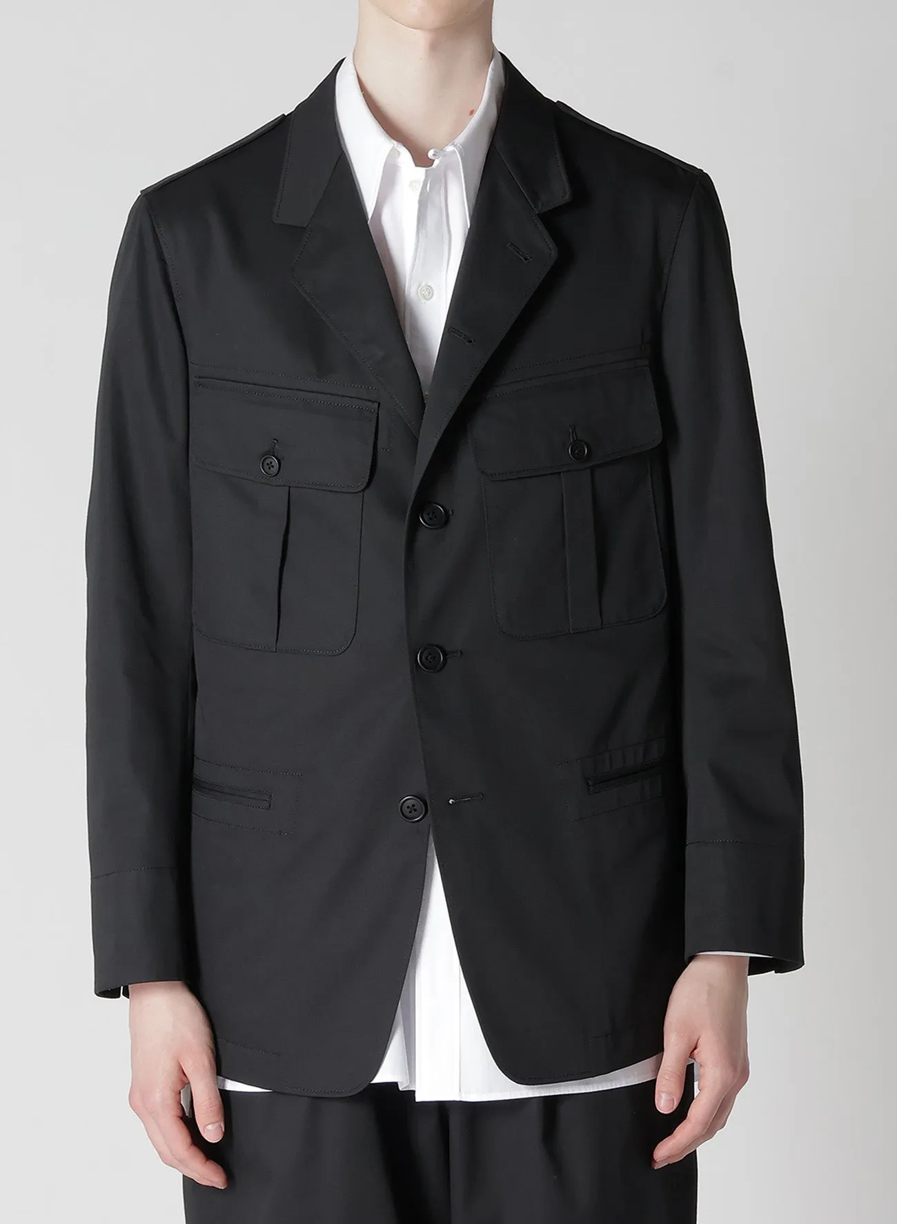 T/C Twill Action Pleats Jacket