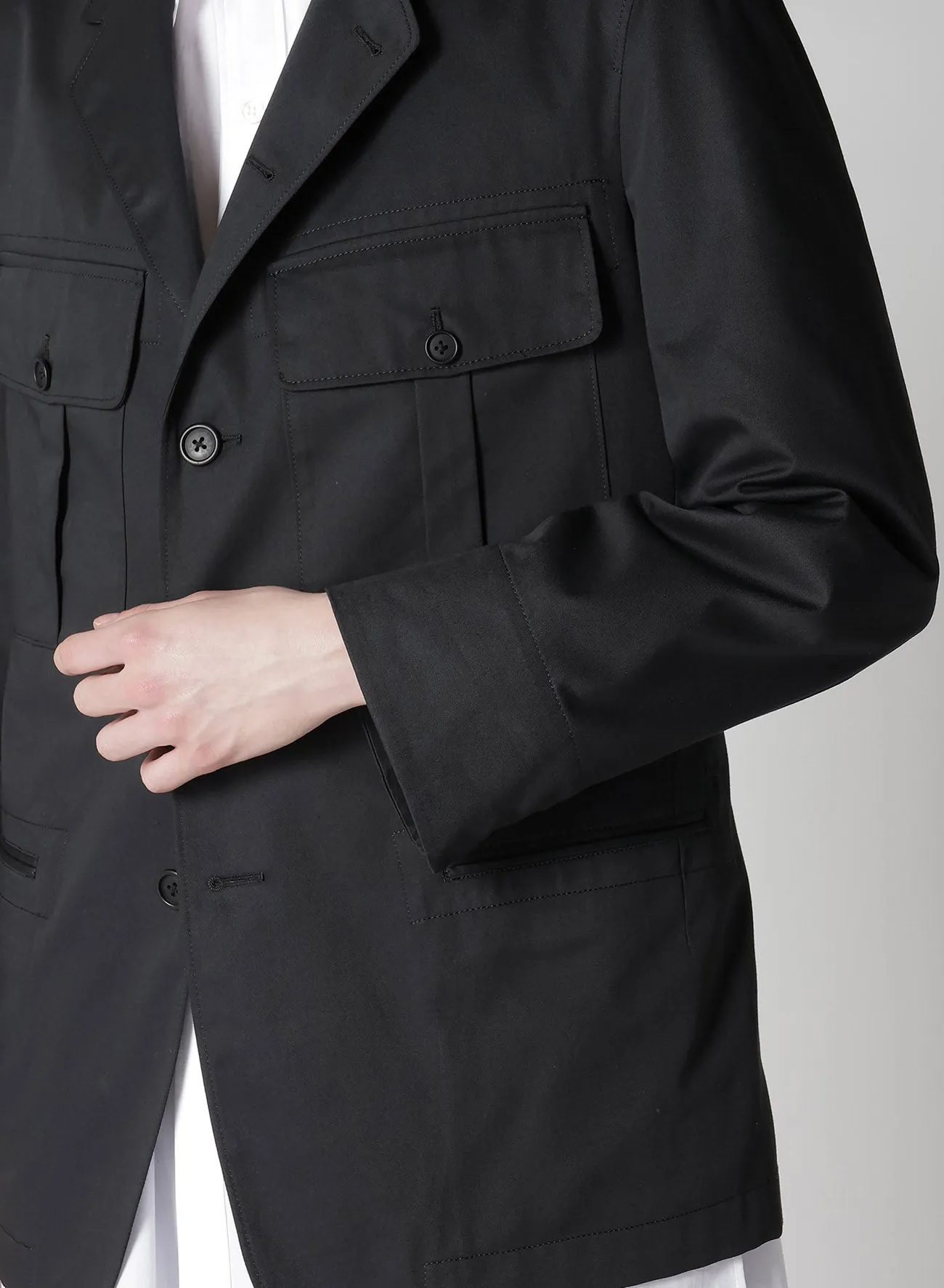 T/C Twill Action Pleats Jacket