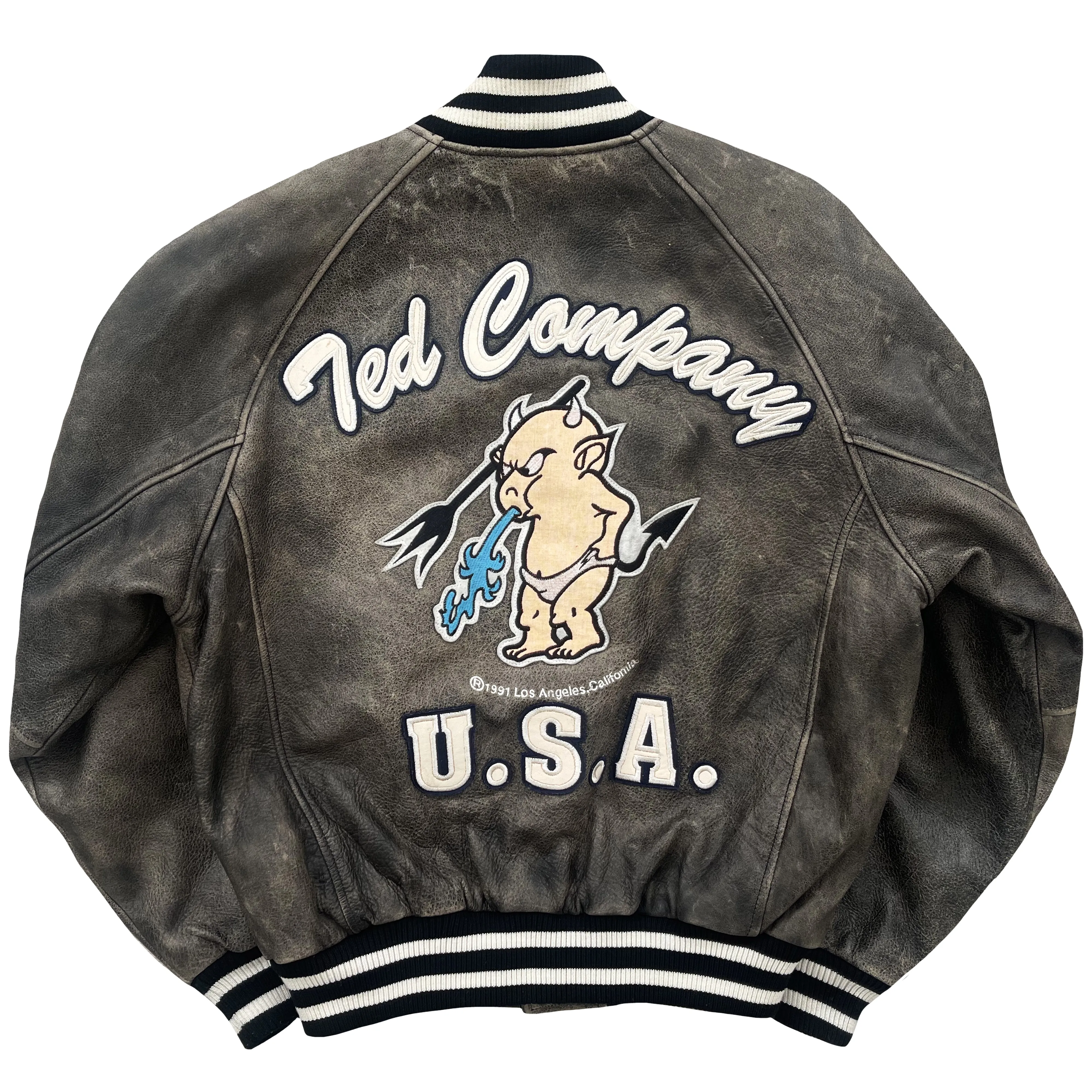 Tedman's Leather Varsity Jacket