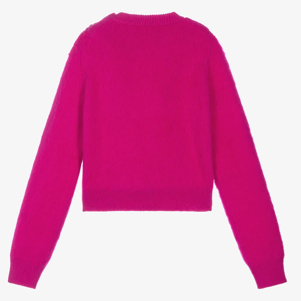 Pink Wool Sweater for Teen Girls.