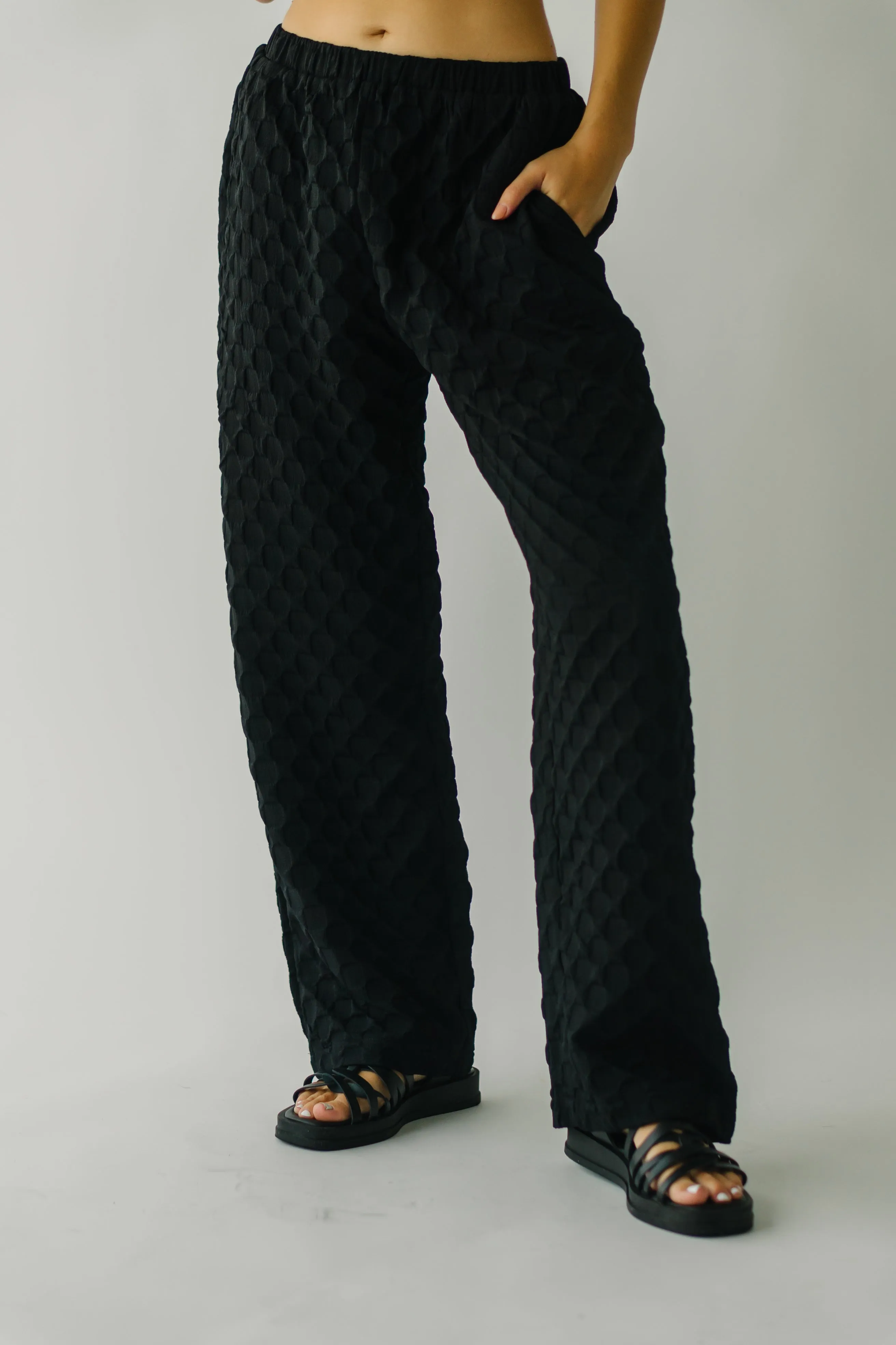 Bayfield Textured Black Pant