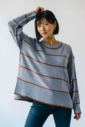 The Blue + Tan Borden Striped Sweater