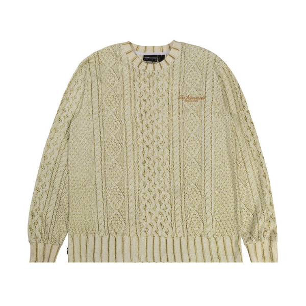 The Hundreds Off White Long Sleeve Sweater Shirt