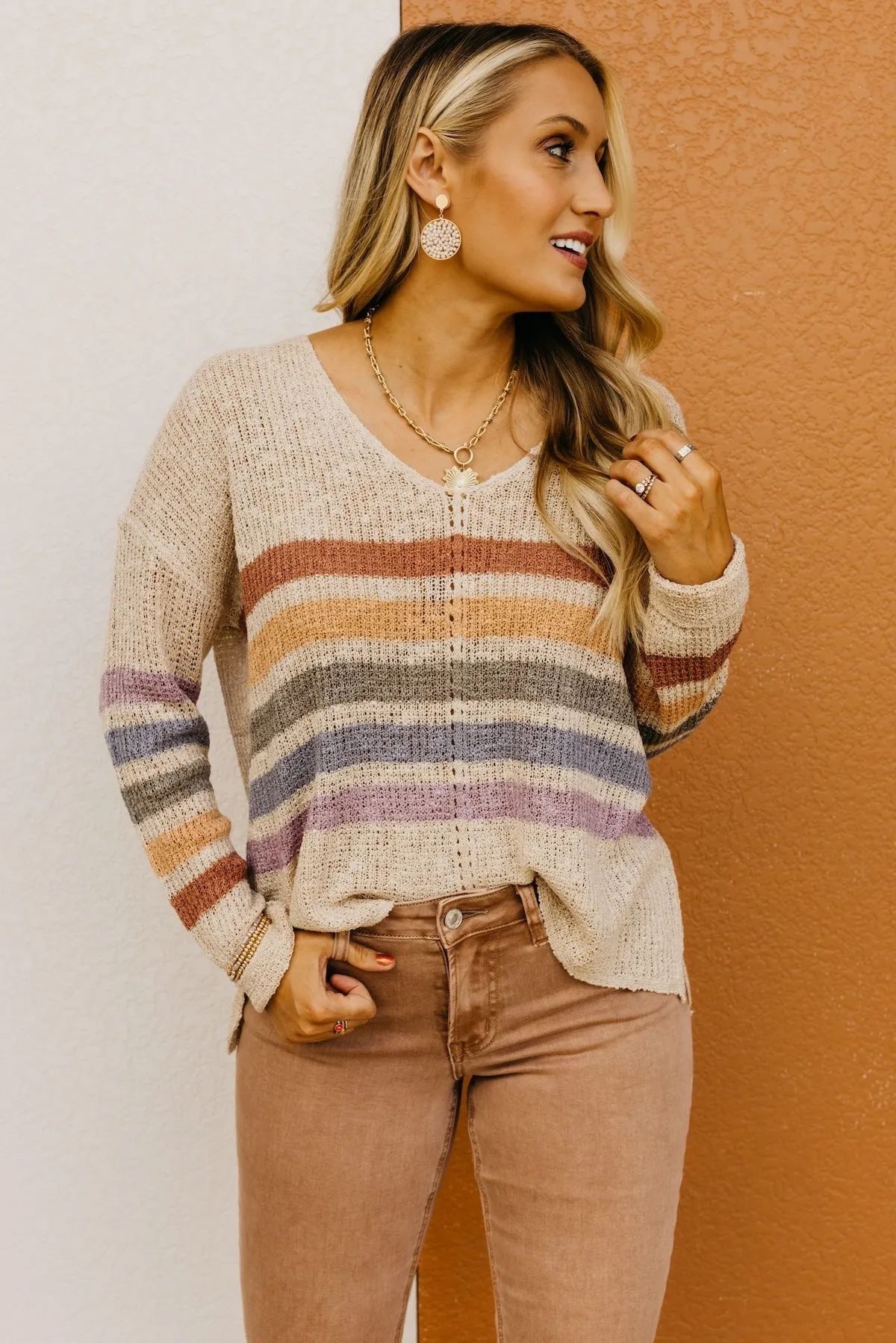 Marisol Striped Sweater - Shop Now for Chic Stripes & Cozy Comfort!