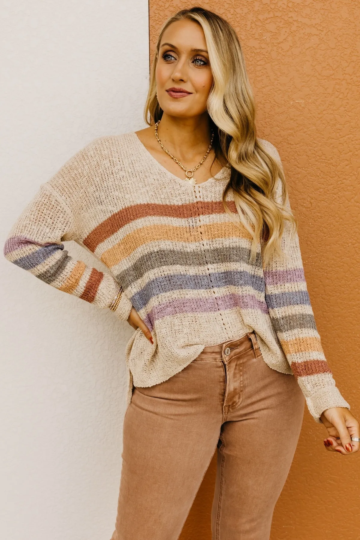 Marisol Striped Sweater - Shop Now for Chic Stripes & Cozy Comfort!