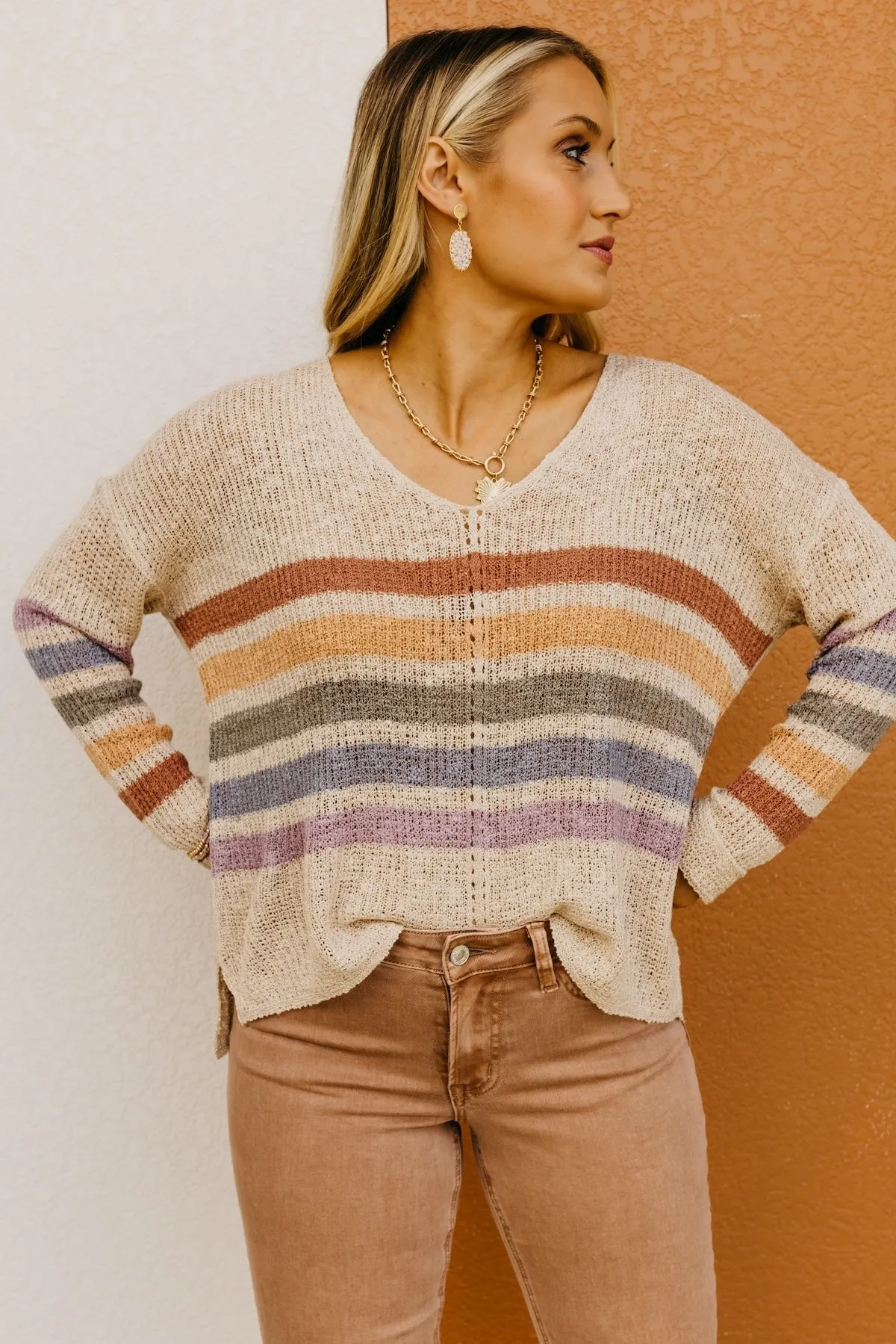 Marisol Striped Sweater - Shop Now for Chic Stripes & Cozy Comfort!