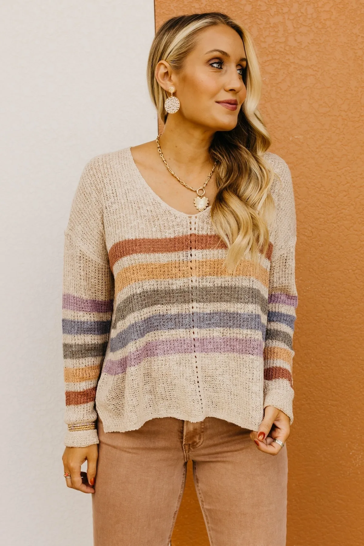 Marisol Striped Sweater - Shop Now for Chic Stripes & Cozy Comfort!