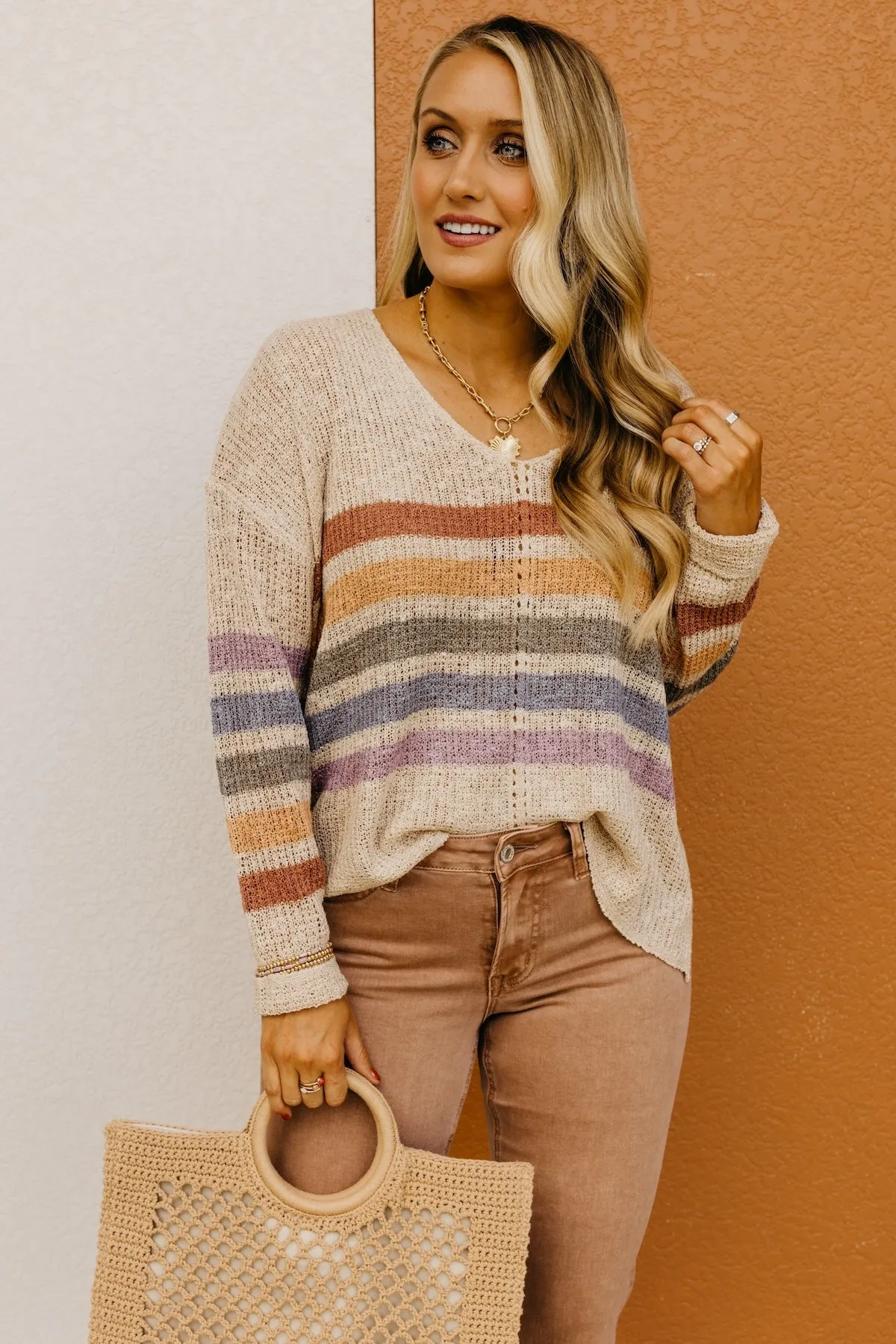 Marisol Striped Sweater - Shop Now for Chic Stripes & Cozy Comfort!