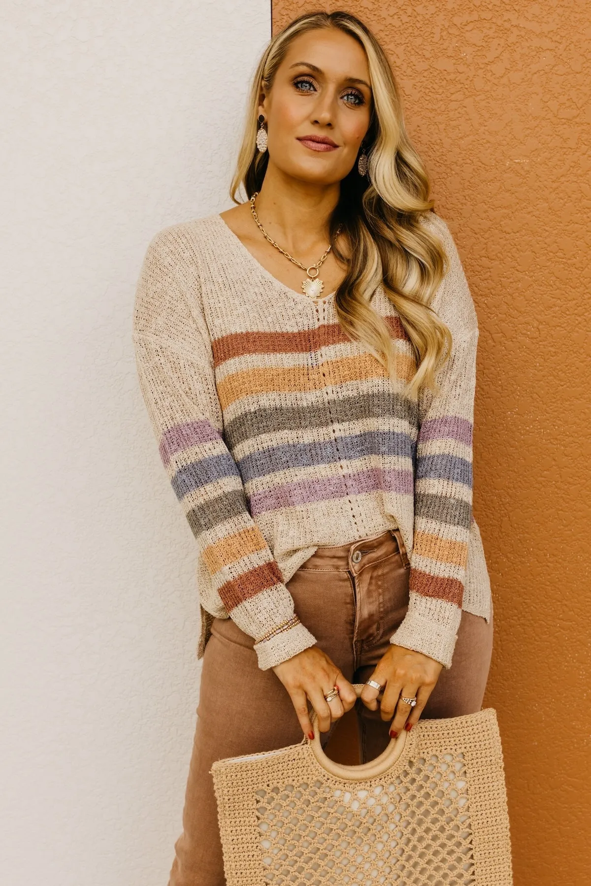 Marisol Striped Sweater - Shop Now for Chic Stripes & Cozy Comfort!