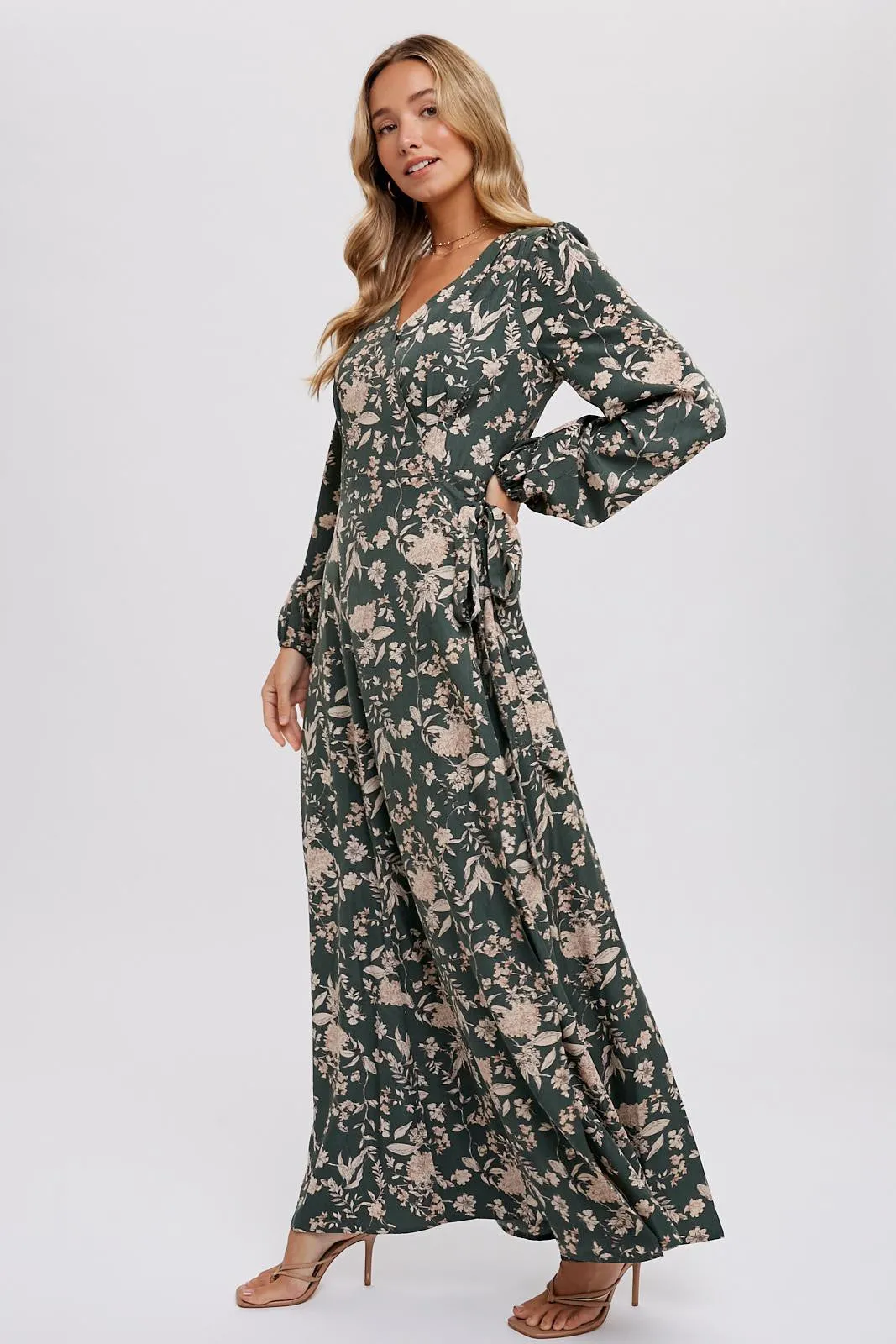 Monique Floral Wrap Maxi Dress - Shop Now