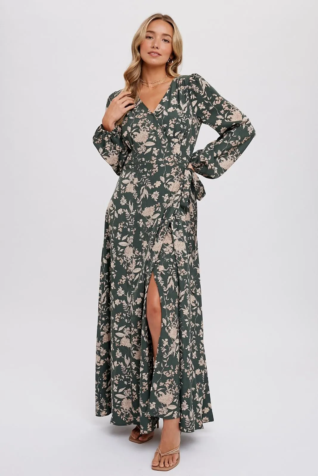 Monique Floral Wrap Maxi Dress - Shop Now