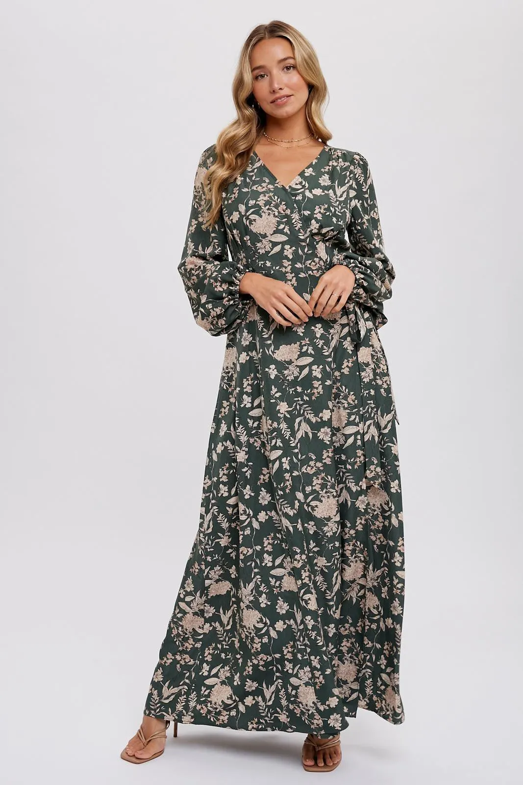 Monique Floral Wrap Maxi Dress - Shop Now