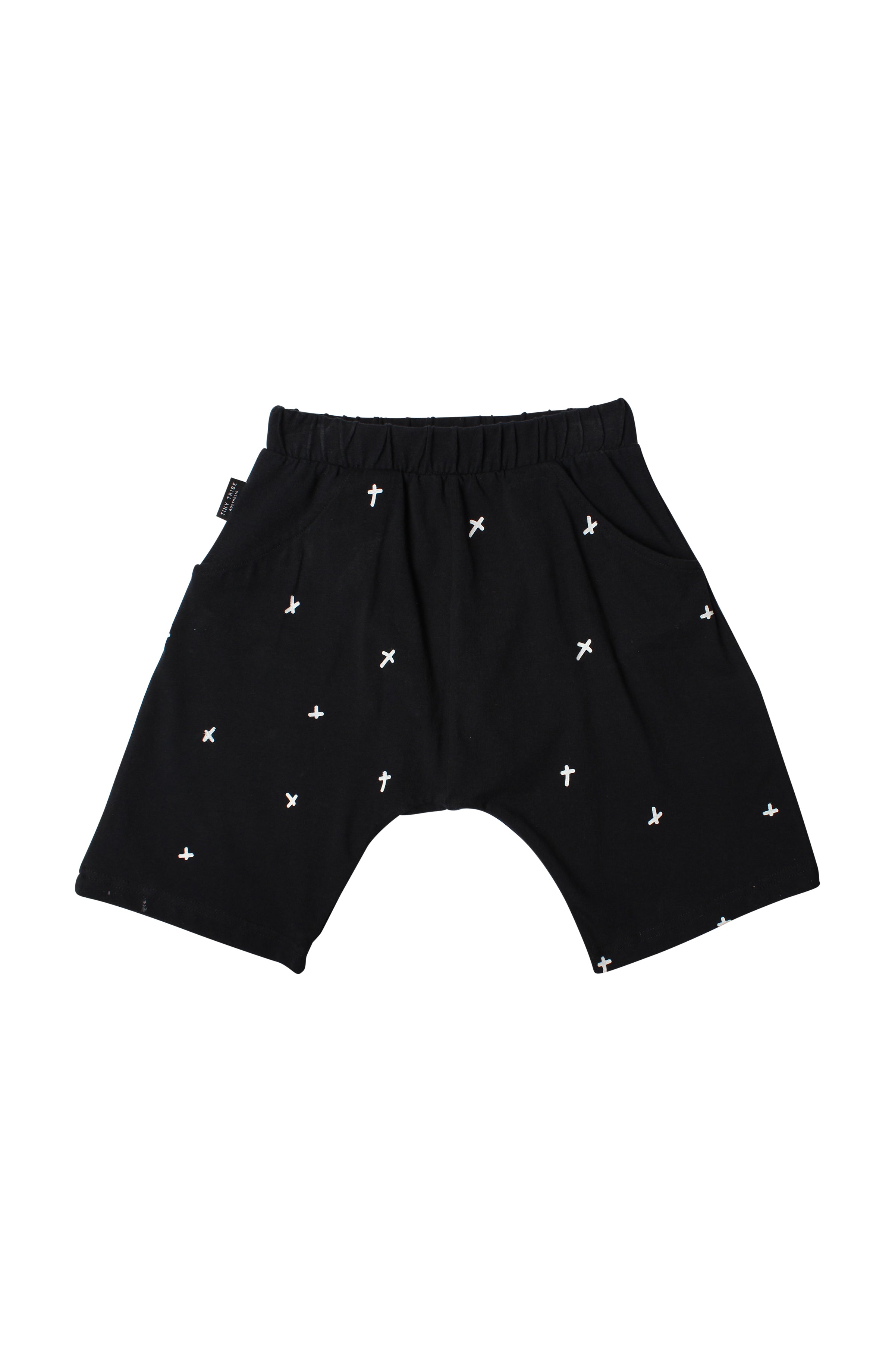 Tiny Tribe X Relaxed Short Black - Size 4yr