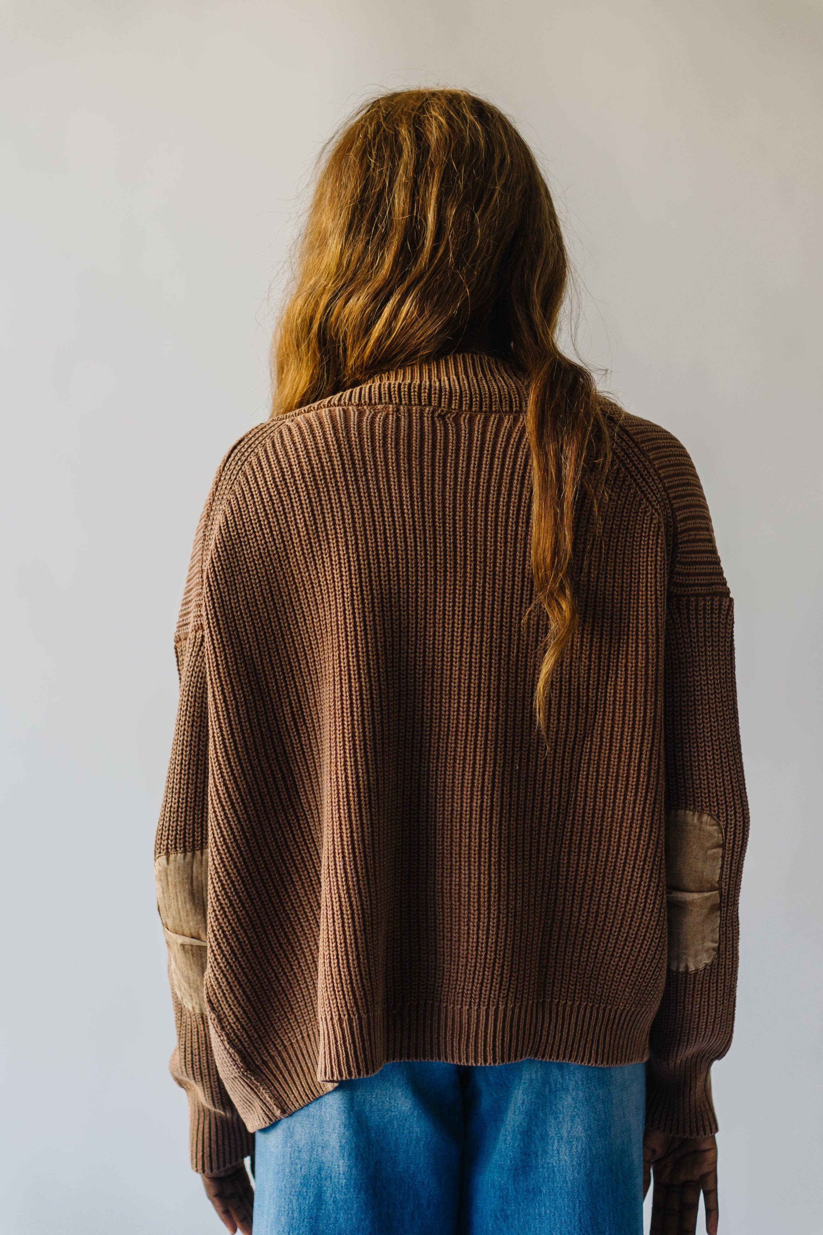 Tonopah Mineral-Washed Cardigan, Chocolate Brown