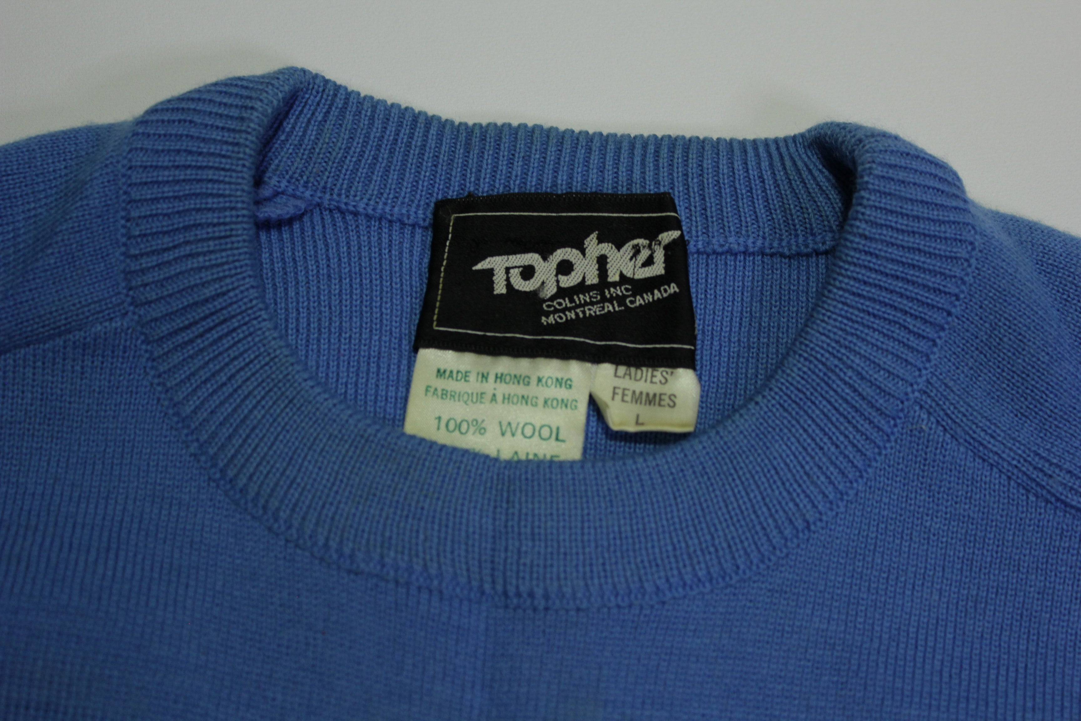 Topher Vintage 80s Canadian Wool Ski Sweater