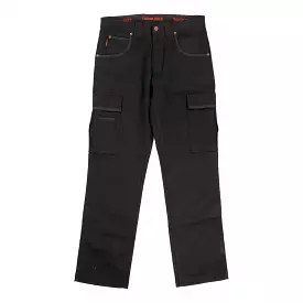 Tough Duck Women's Cargo Pant - Black, 360° Stretch Waist