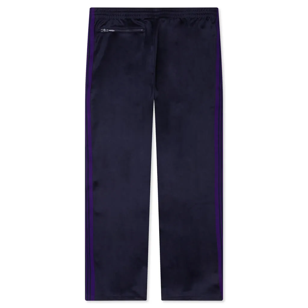 Navy Smooth Poly Track Pants