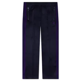 Navy Smooth Poly Track Pants