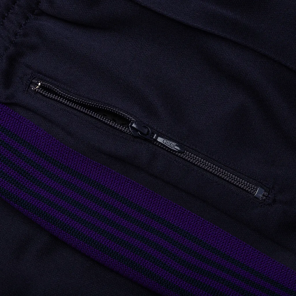 Navy Smooth Poly Track Pants