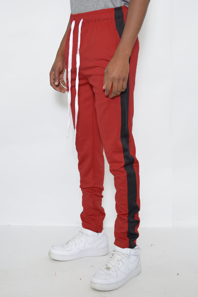 Track Pant with Single Stripe.