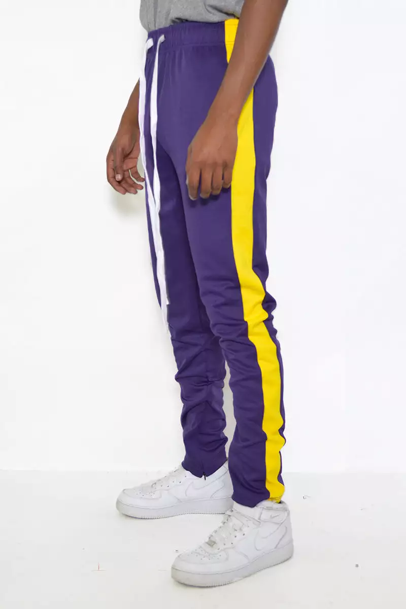 Track Pants with a Single Stripe