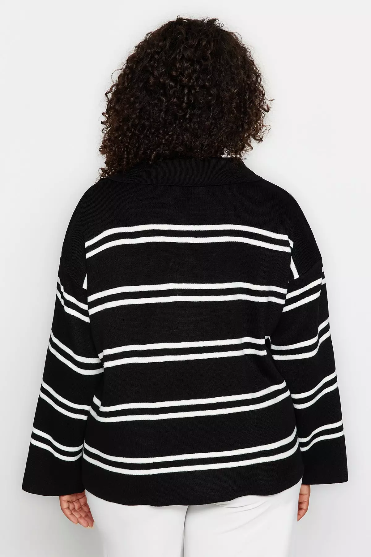 Striped Knit Sweater by Trendyol